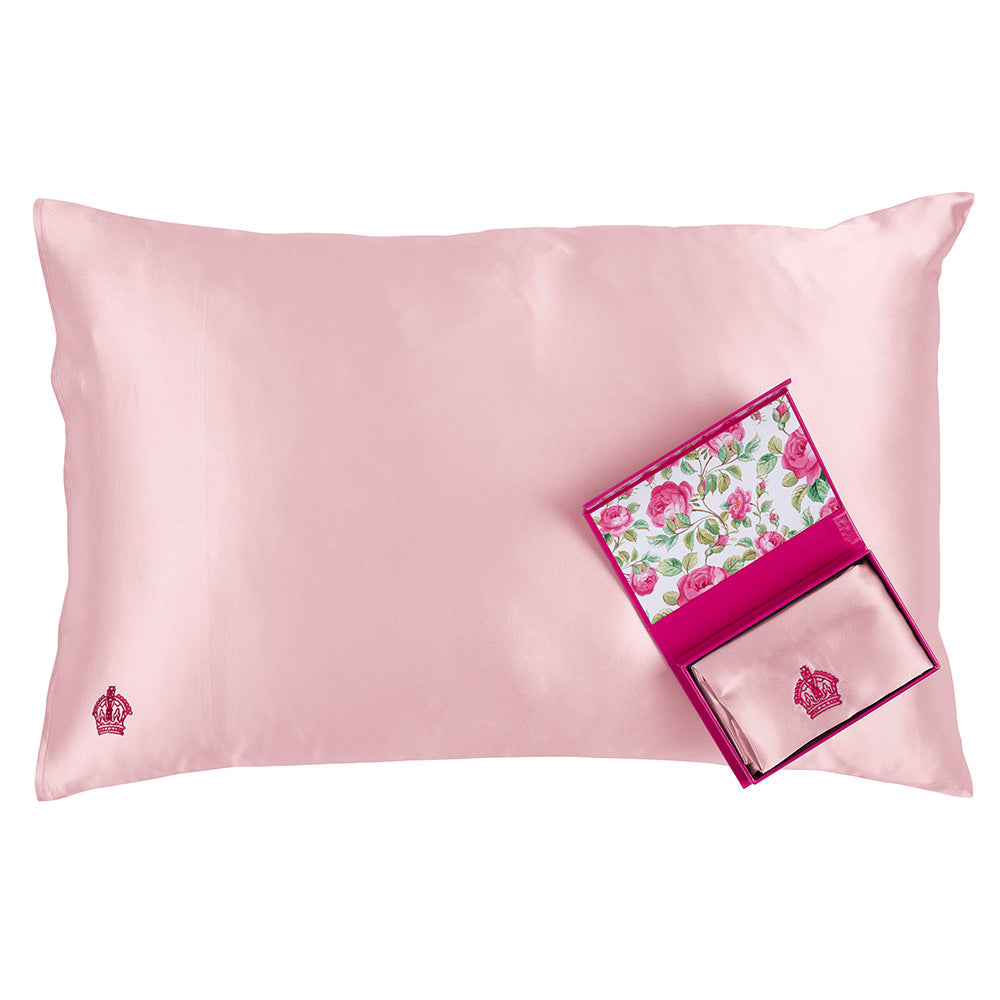 Royal Albert Silk Standard Pillowcase Pink Caprice New Zealand