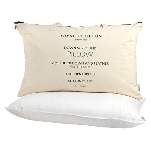 Royal Doulton 90/10 Down Surround Corn Fiber Fill Pillow