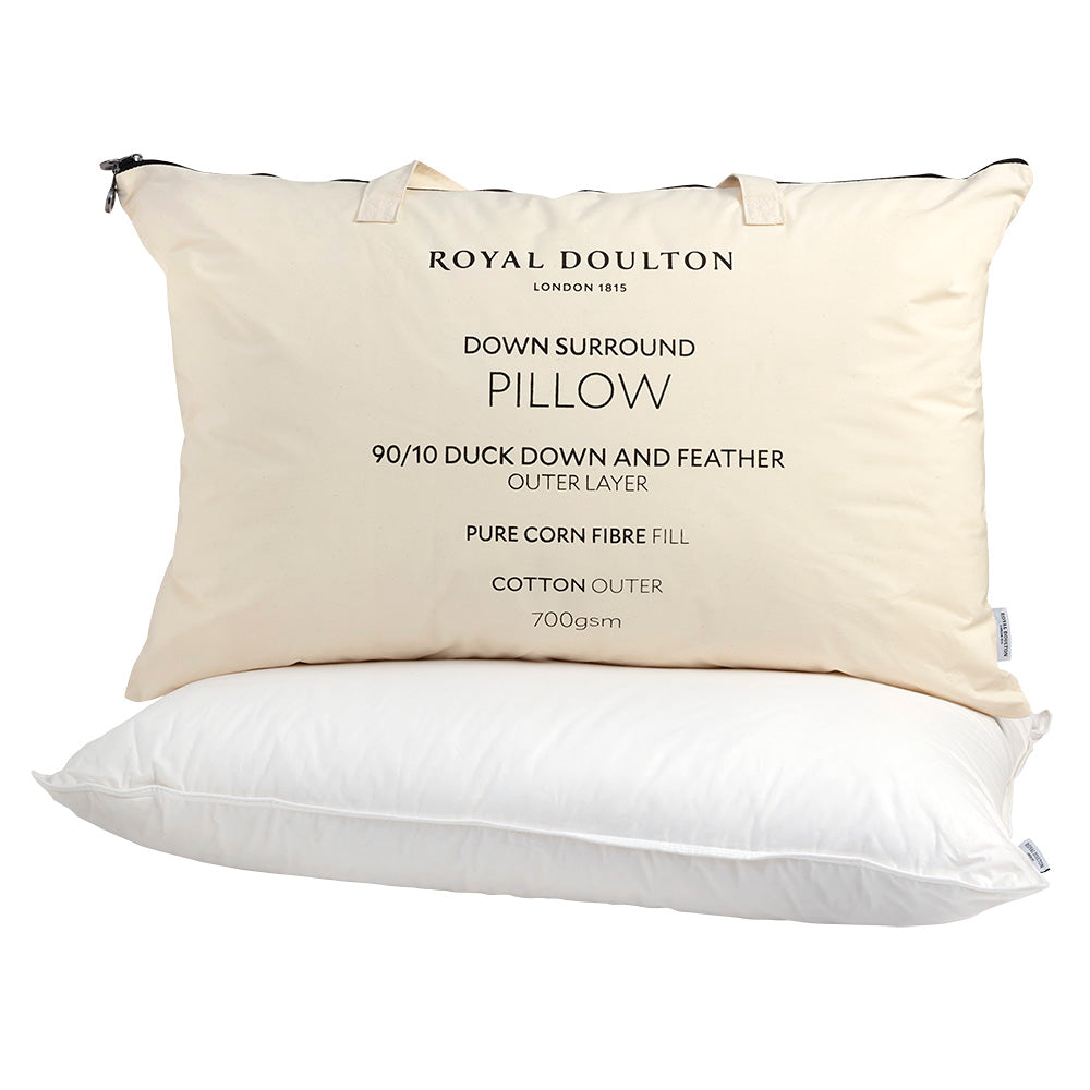 Royal Doulton 90/10 Down Surround Corn Fiber Fill Pillow