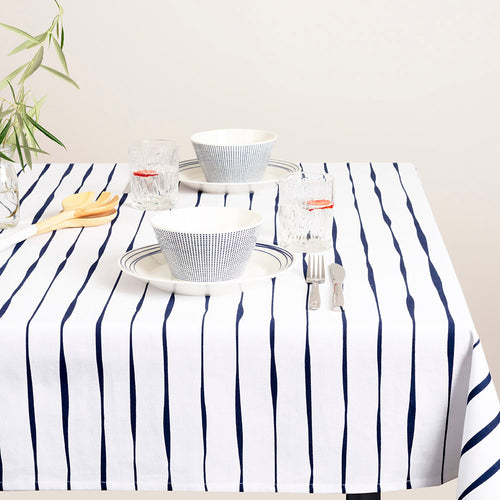 Royal Doulton Pacific Painted Stripe Printed Tablecloth
