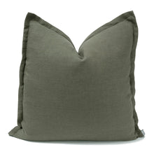 Load image into Gallery viewer, KAS Linen Cushion Olive