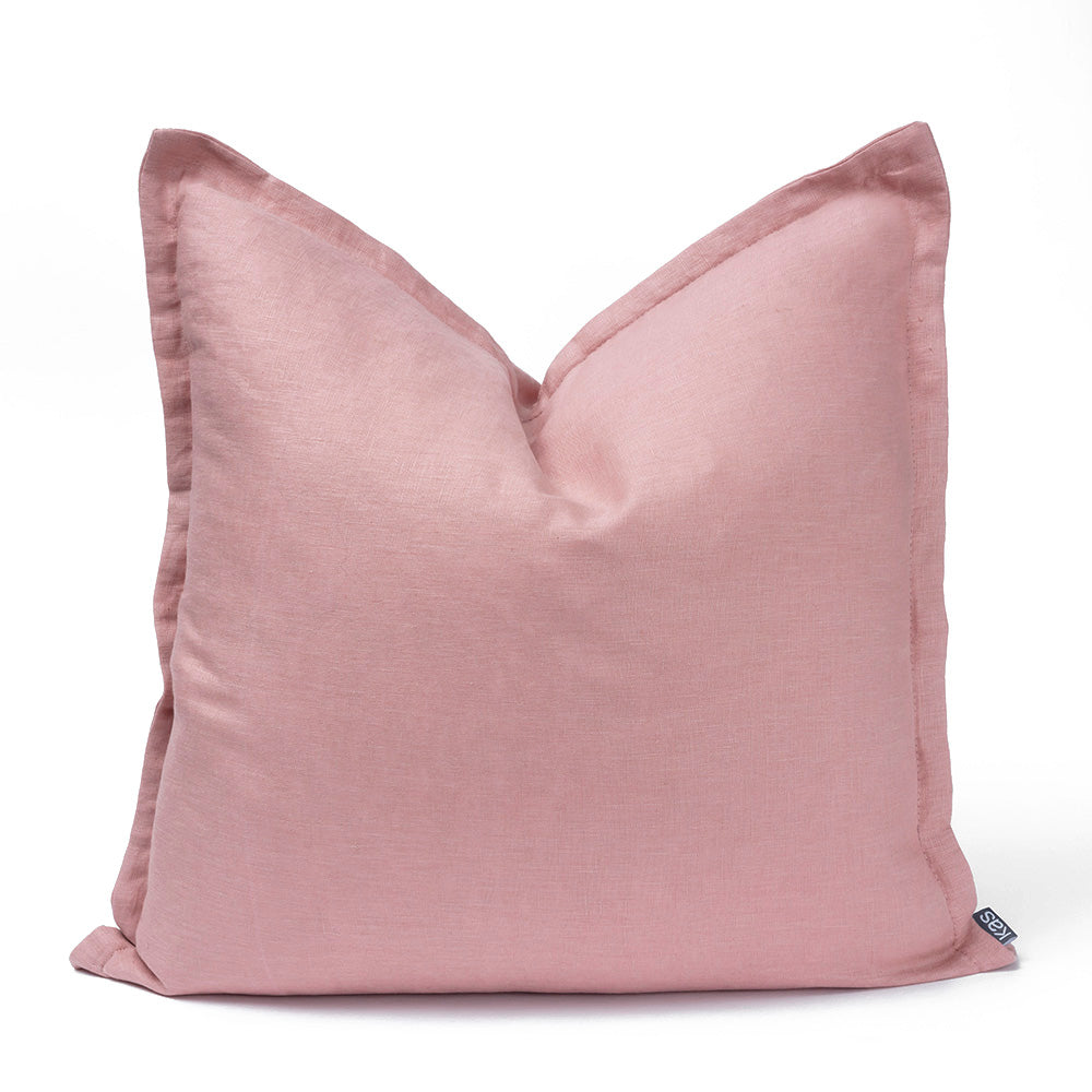 KAS Linen Cushion Blush