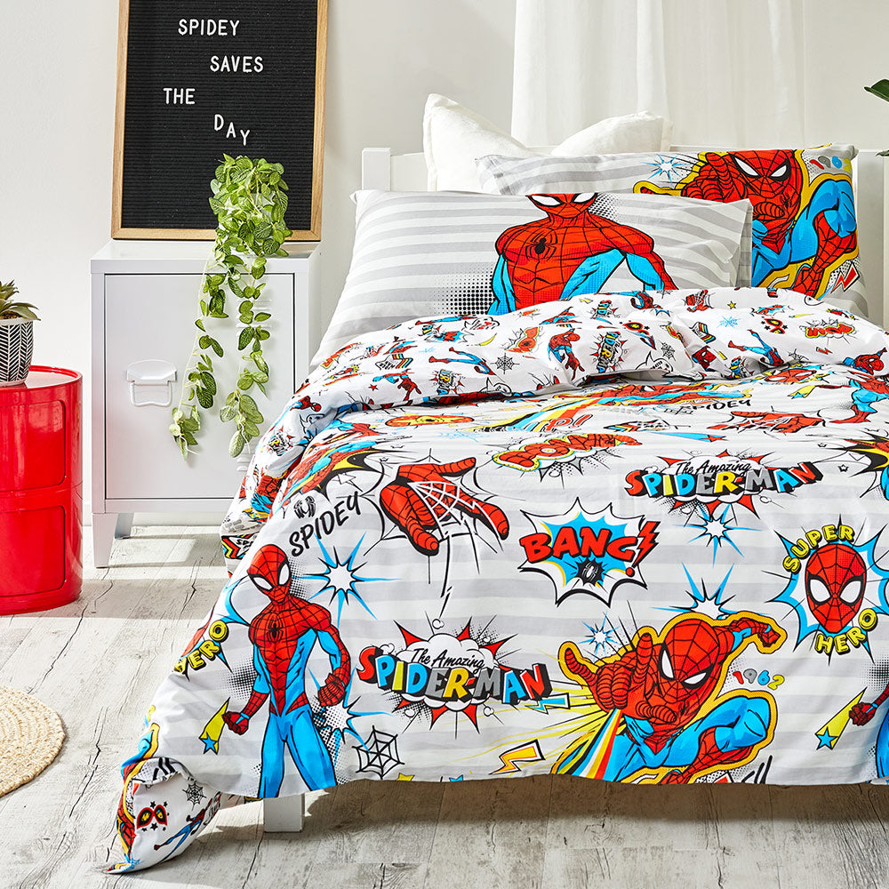 Spiderman Organic Cotton Duvet Cover Set – Caprice New Zealand