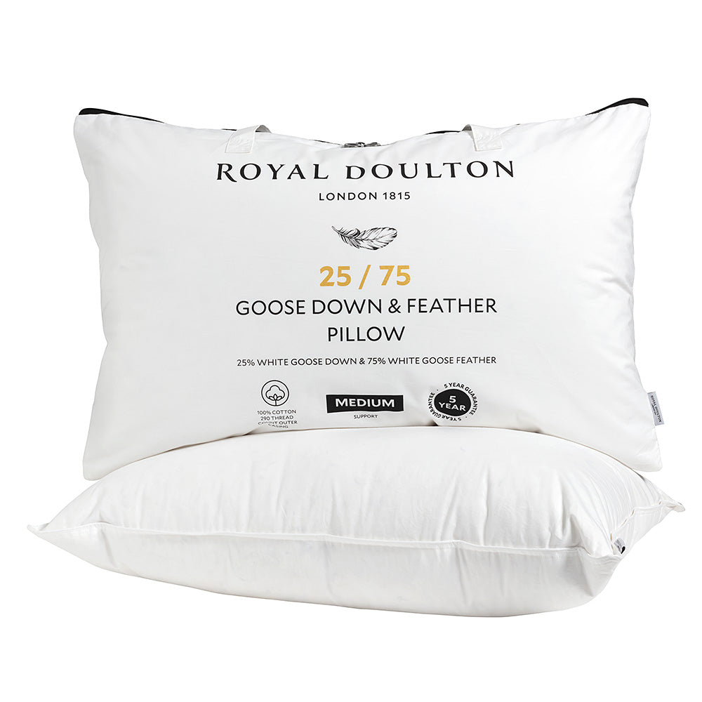 Royal Doulton  25/75 Goose Down Pillow