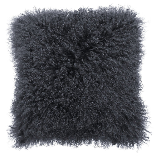 Royal Albert Mongolian Fur Cushion Coal