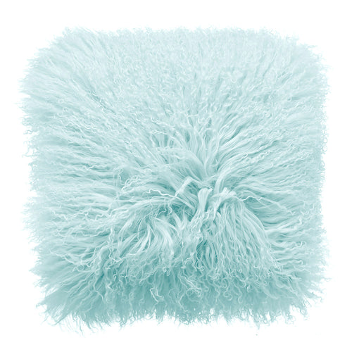 Royal Albert Mongolian Fur Cushion Haze Blue