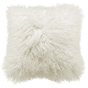 Royal Albert Mongolian Fur Cushion White